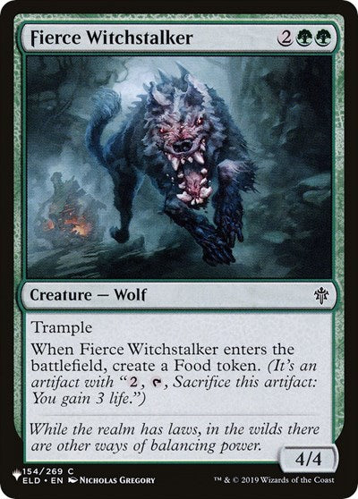Fierce Witchstalker (The List) Medium Play