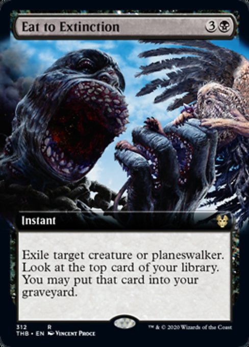 Eat to Extinction (Extended Art) (Theros Beyond Death) Light Play