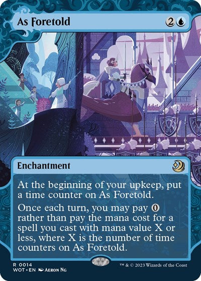 As Foretold (Wilds of Eldraine: Enchanting Tales) Light Play Foil