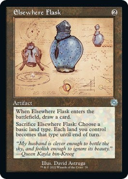 Elsewhere Flask (Schematic) (The Brothers' War: Retro Frame Artifacts) Medium Play