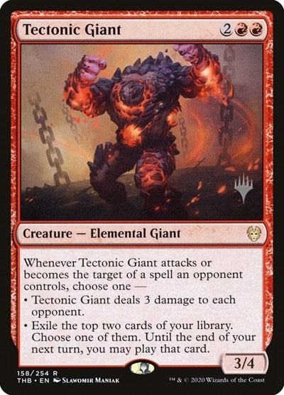 Tectonic Giant (Promo Pack: Theros Beyond Death) Near Mint