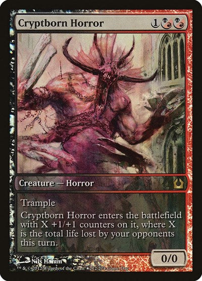 Cryptborn Horror (Promos: Game Day and Store Championship) Medium Play Foil