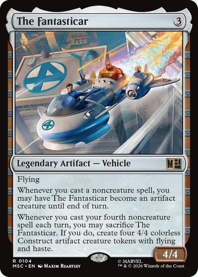 The Fantasticar (Surge Foil) (Commander: Marvel Super Heroes) Near Mint Foil