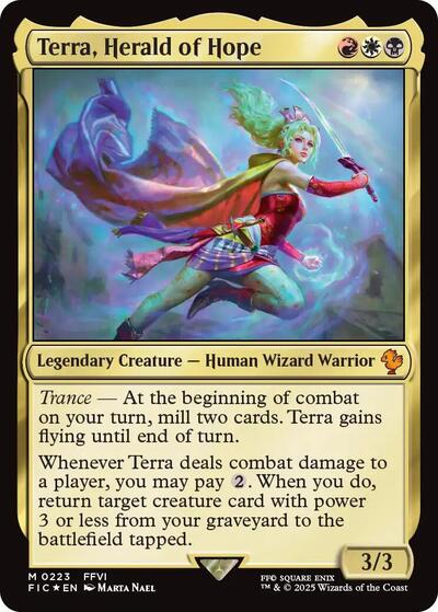 Terra, Herald of Hope (Surge Foil) (Commander: FINAL FANTASY) Near Mint Foil Japanese