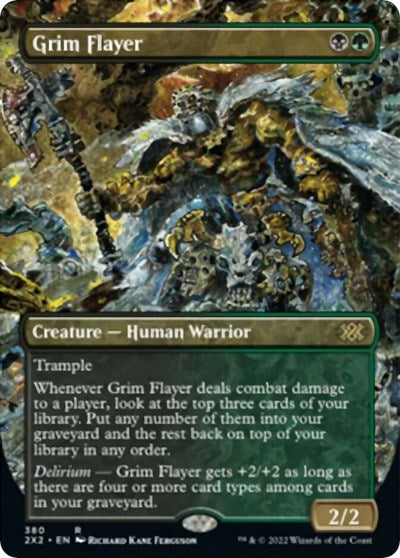 Grim Flayer (Borderless) (Double Masters 2022) Medium Play