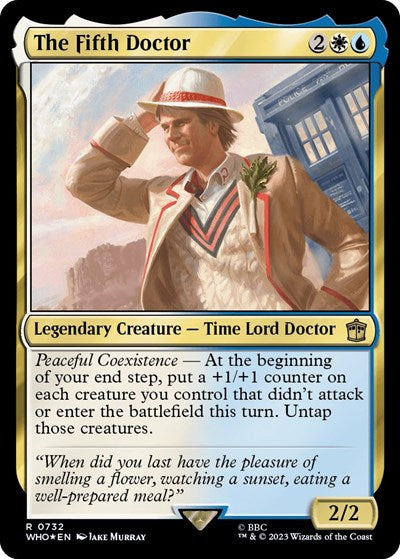 The Fifth Doctor (Surge Foil) (Universes Beyond: Doctor Who) Near Mint Foil