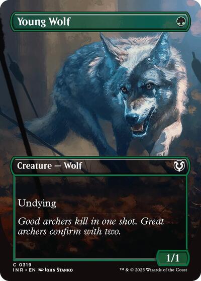 Young Wolf (Borderless) (Innistrad Remastered) Light Play Foil