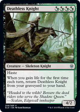 Deathless Knight (Throne of Eldraine) Light Play Foil
