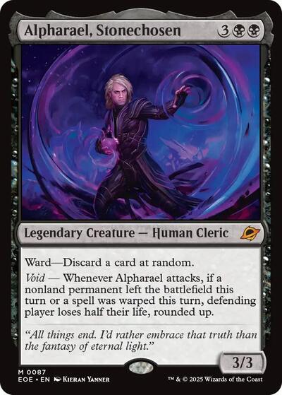 Alpharael, Stonechosen (Edge of Eternities) Near Mint Foil