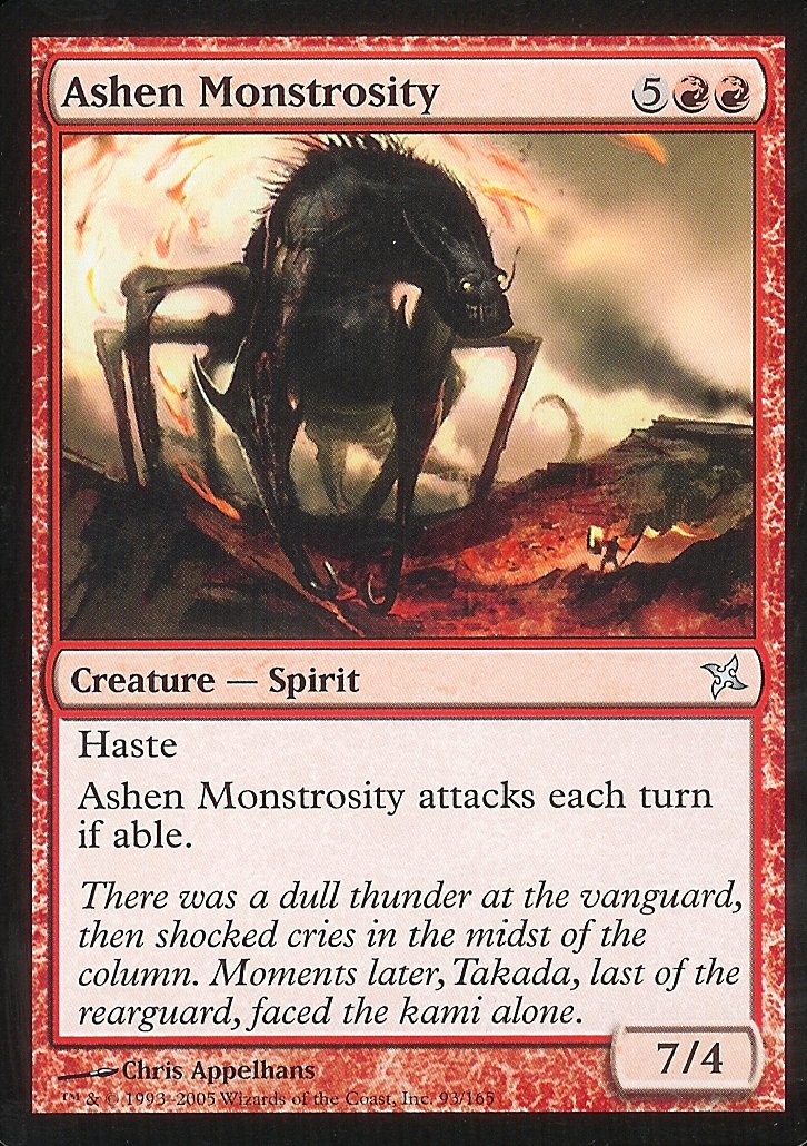 Ashen Monstrosity (Betrayers of Kamigawa) Light Play