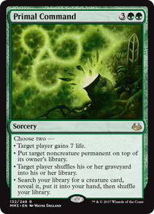 Primal Command (Modern Masters 2017) Light Play