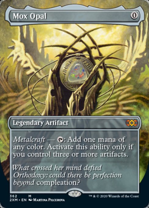 Mox Opal (Borderless) (Double Masters) Light Play