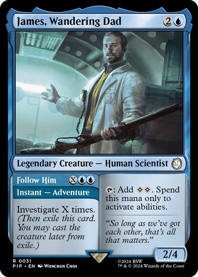 James, Wandering Dad (Universes Beyond: Fallout) Near Mint Foil