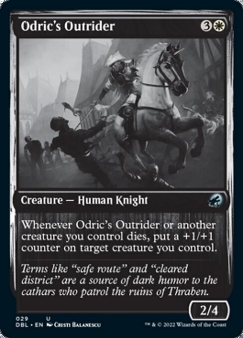 Odric's Outrider (Innistrad: Double Feature) Light Play Foil