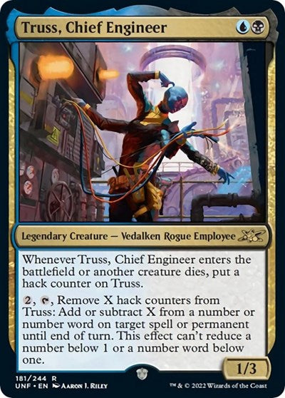Truss, Chief Engineer (Unfinity) Near Mint Foil