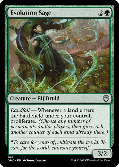 Evolution Sage (Commander: Phyrexia: All Will Be One) Near Mint