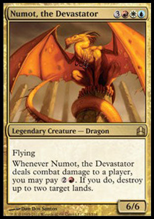 Numot, the Devastator (Commander) Heavy Play