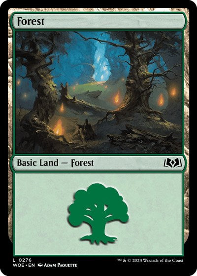Forest (0276) (Wilds of Eldraine) Light Play Foil