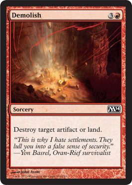 Demolish (Magic 2014 Core Set) Medium Play