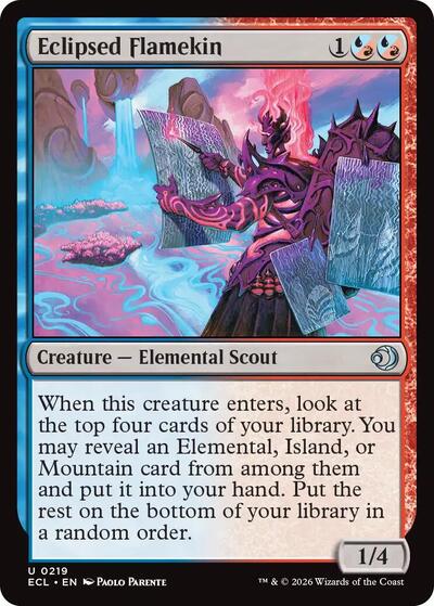 Eclipsed Flamekin (Lorwyn Eclipsed) Near Mint Foil