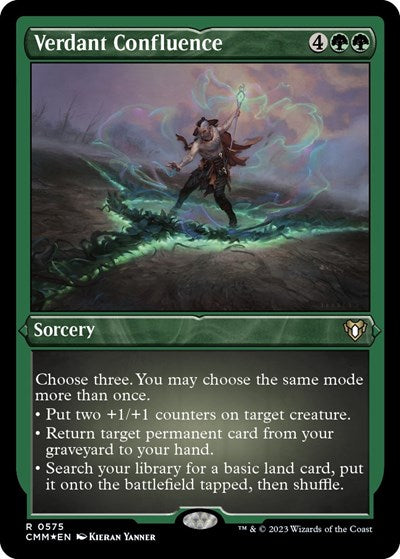 Verdant Confluence (Foil Etched) (Commander Masters) Light Play Foil