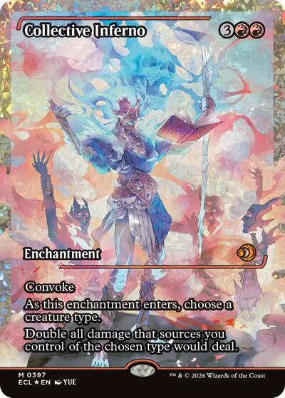 Collective Inferno (Showcase) (Fracture Foil) (Lorwyn Eclipsed) Near Mint Foil