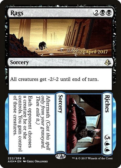 Rags // Riches (Promos: Prerelease Cards) Medium Play Foil