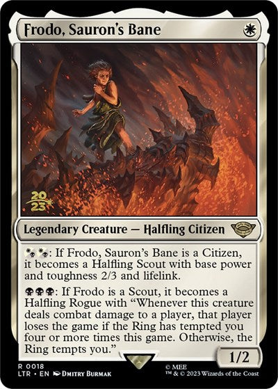Frodo, Sauron's Bane (Promos: Prerelease Cards) Light Play Foil