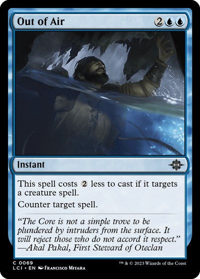 Out of Air (The Lost Caverns of Ixalan) Light Play Foil