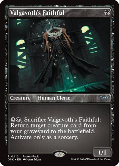 Valgavoth's Faithful (Promo Pack: Duskmourn: House of Horror) Near Mint