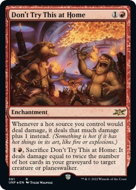 Don't Try This at Home (Galaxy Foil) (Unfinity) Light Play Foil