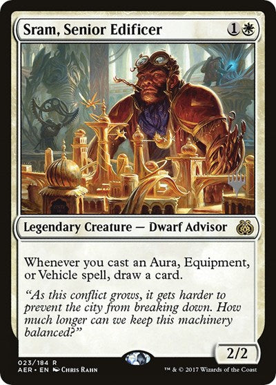Sram, Senior Edificer (Promo Pack: Kaldheim) Light Play