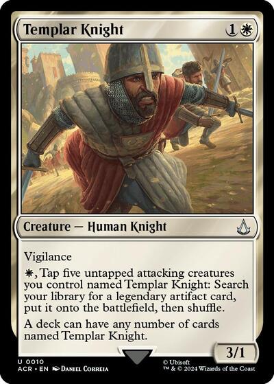 Templar Knight (Universes Beyond: Assassin's Creed) Medium Play Foil