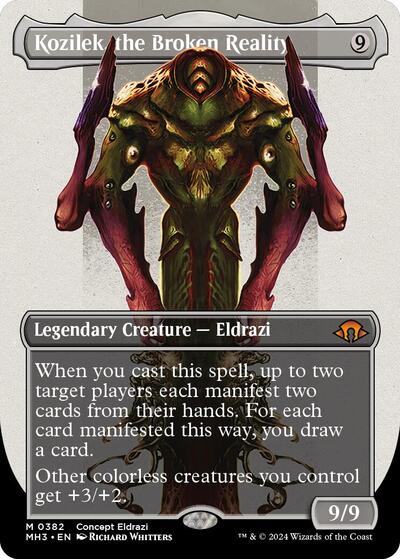 Kozilek, the Broken Reality (Borderless) (Modern Horizons 3) Near Mint