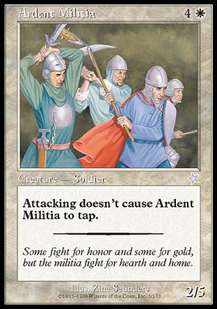 Ardent Militia (Starter 1999) Medium Play