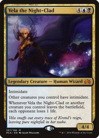 Vela the Night-Clad (Planechase Anthology) Medium Play