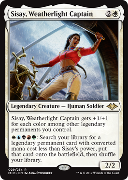 Sisay, Weatherlight Captain (Modern Horizons) Medium Play Foil