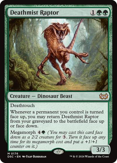 Deathmist Raptor (Commander: Duskmourn: House of Horror) Near Mint