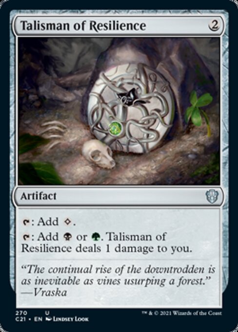 Talisman of Resilience (Commander 2021 Strixhaven) Light Play