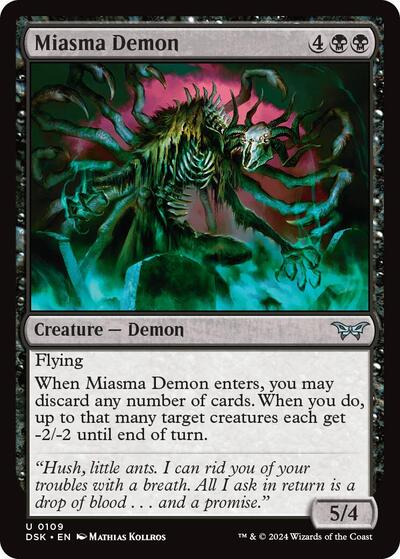 Miasma Demon (Duskmourn: House of Horror) Light Play