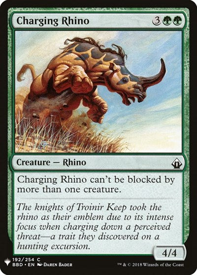 Charging Rhino (Mystery Booster) Near Mint