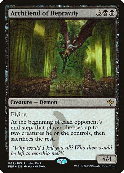 Archfiend of Depravity (Promos: Unique and Miscellaneous) Medium Play Foil
