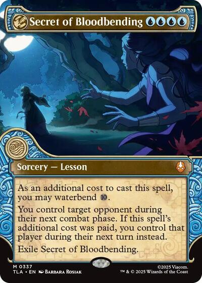 Secret of Bloodbending (Showcase) (Avatar: The Last Airbender) Light Play Foil