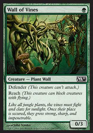 Wall of Vines (Magic 2011 Core Set) Light Play