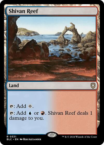 Shivan Reef (Commander: Bloomburrow) Light Play