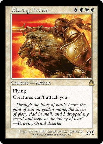 Blazing Archon (Retro Frame) (Ravnica Remastered) Near Mint