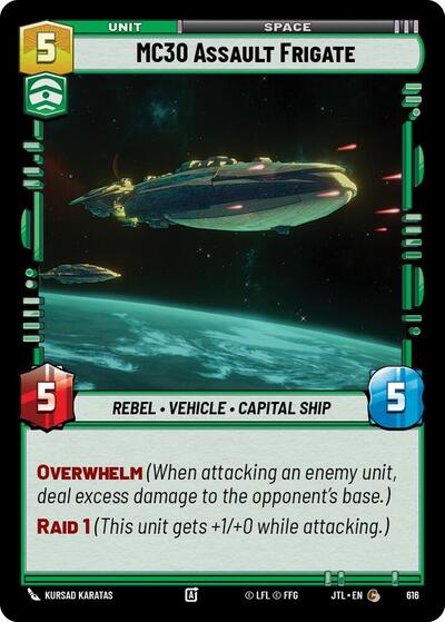 MC30 Assault Frigate (Foil) (Jump to Lightspeed) Near Mint Foil