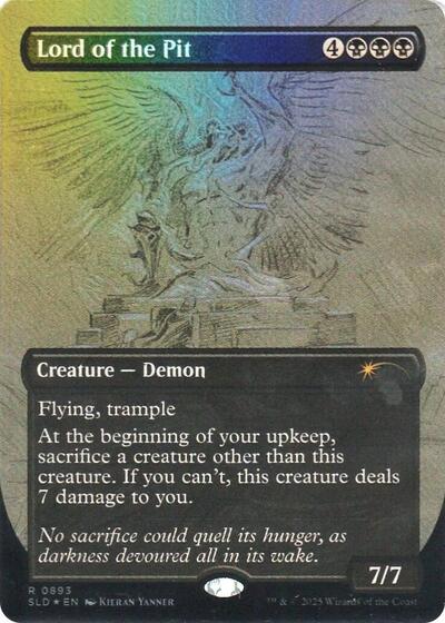 Lord of the Pit (Sketch Showcase) (Rainbow Foil) (Secret Lair) Light Play Foil