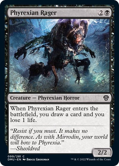 Phyrexian Rager (Dominaria United) Near Mint Foil