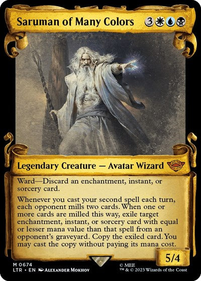 Saruman of Many Colors (Showcase Scrolls) (Universes Beyond: The Lord of the Rings: Tales of Middle-earth) Light Play